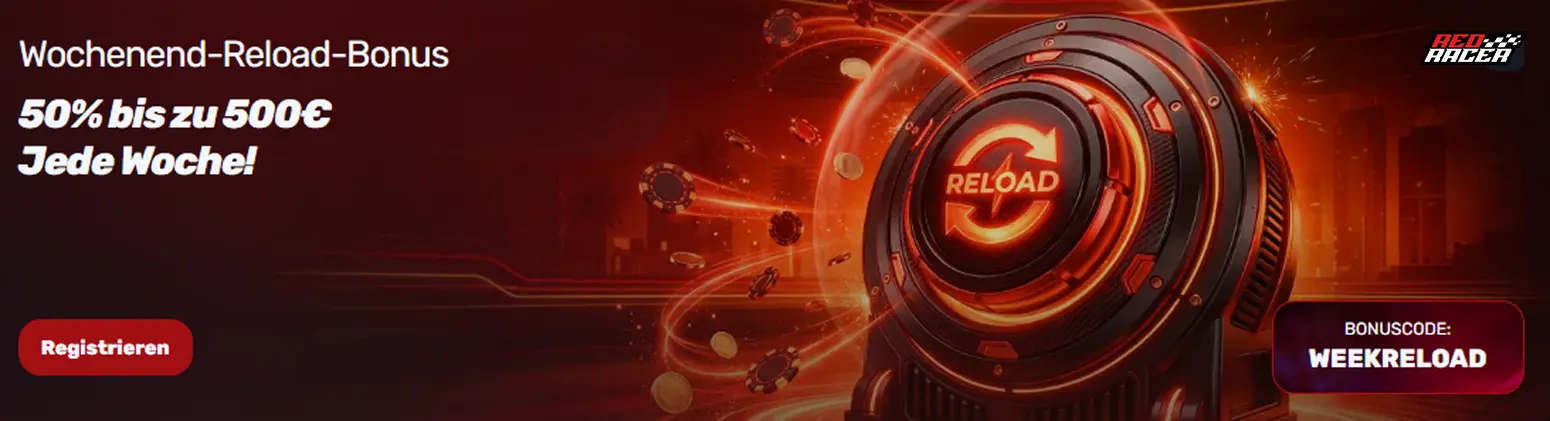 RedRacer Willkommensbonus für neue Spieler