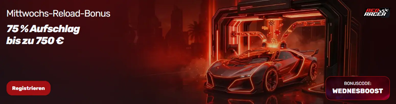 RedRacer Bet Willkommensbonus und Promotionen im Überblick