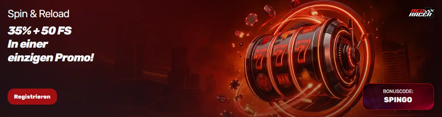 RedRacer Willkommensbonus mit Freispielen sichern