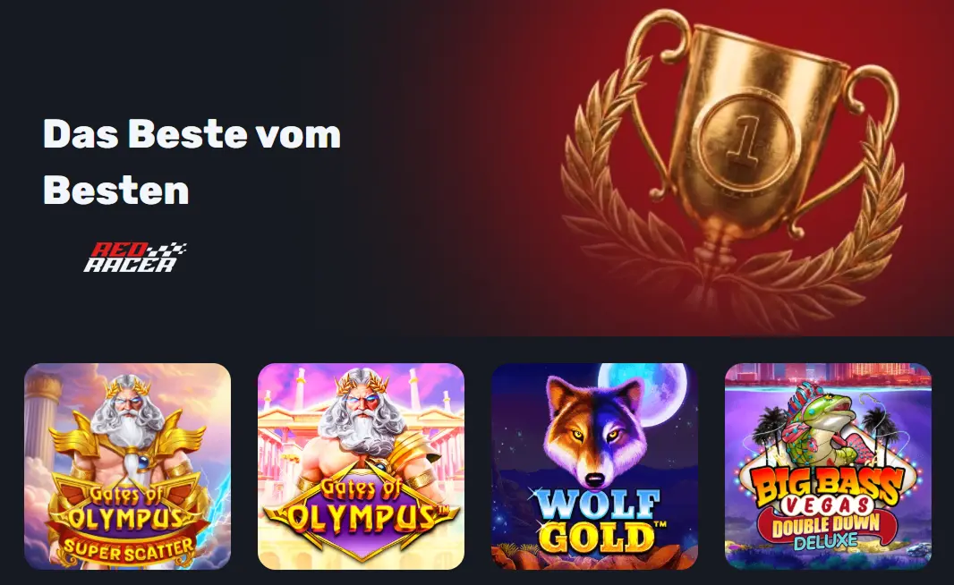 Beliebte Slots und Spielautomaten im RedRacer Casino