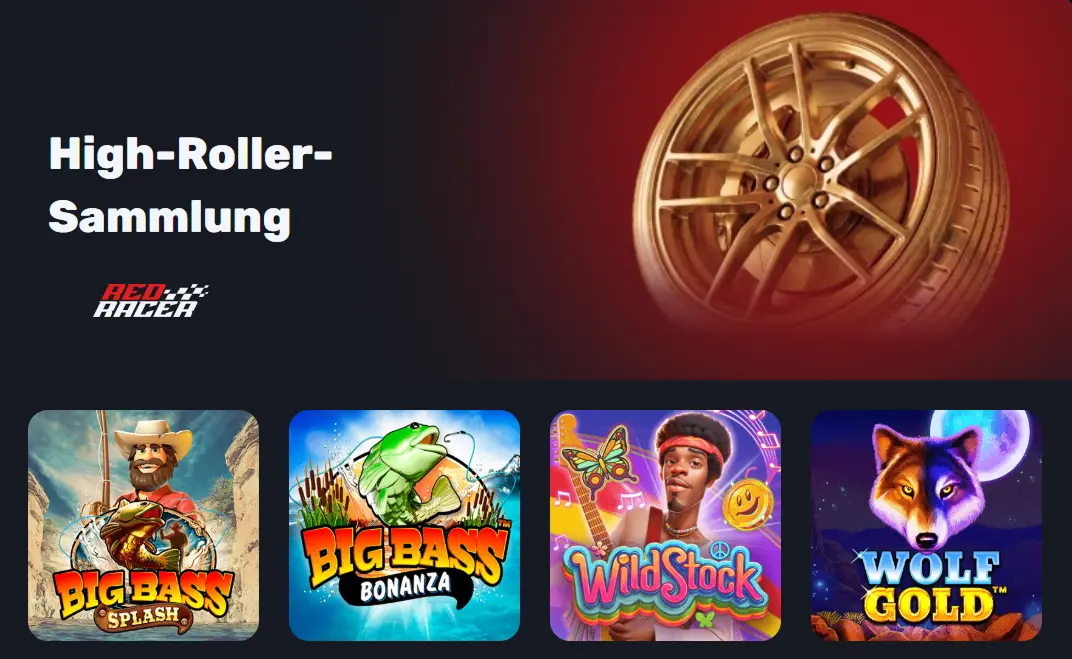 Live-Casino-Spiele mit echten Dealern bei RedRacer Bet